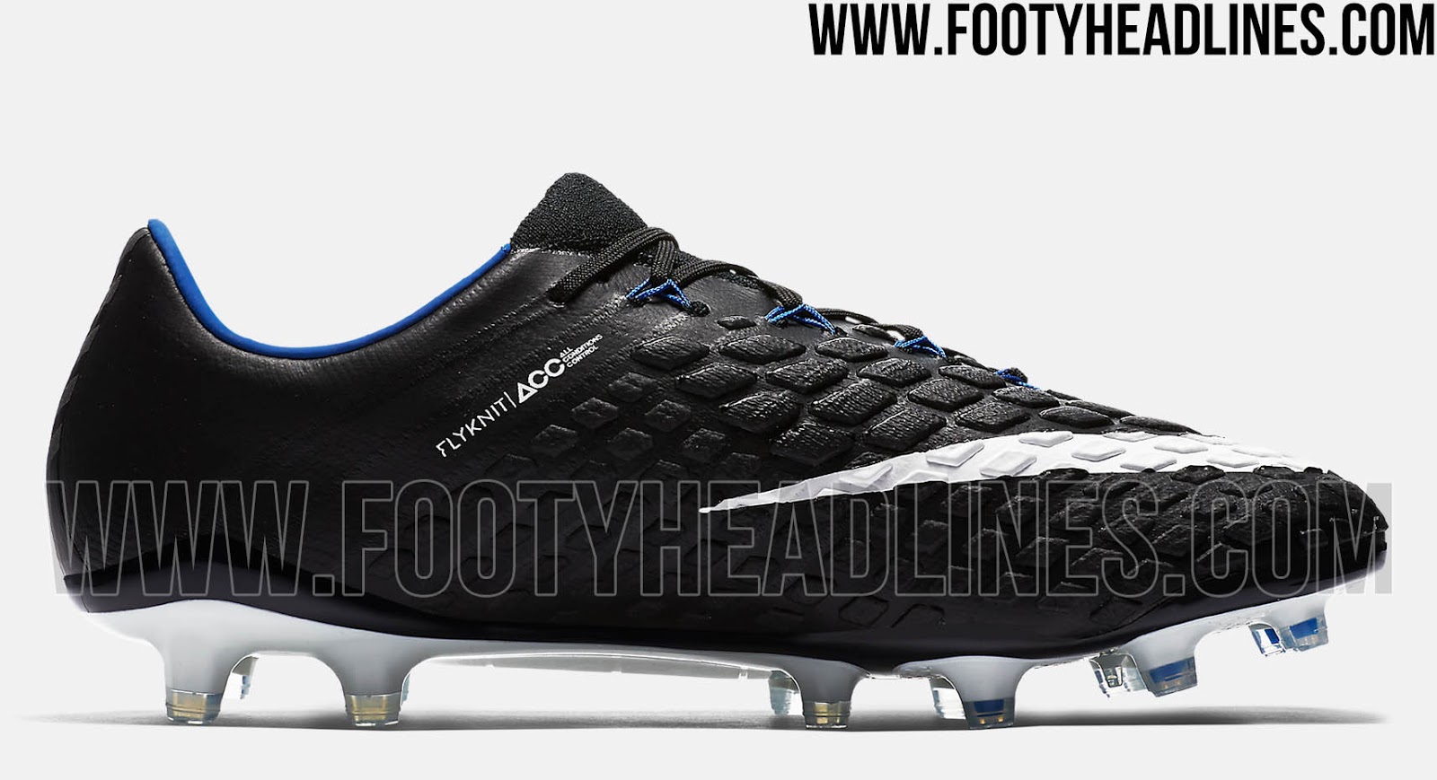 Nike Hypervenom Phantom III DF FG Black White Men's Soccer Shoes